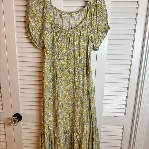 J. Crew Dresses & Skirts - J. Crew Yellow Floral Maxi Dress